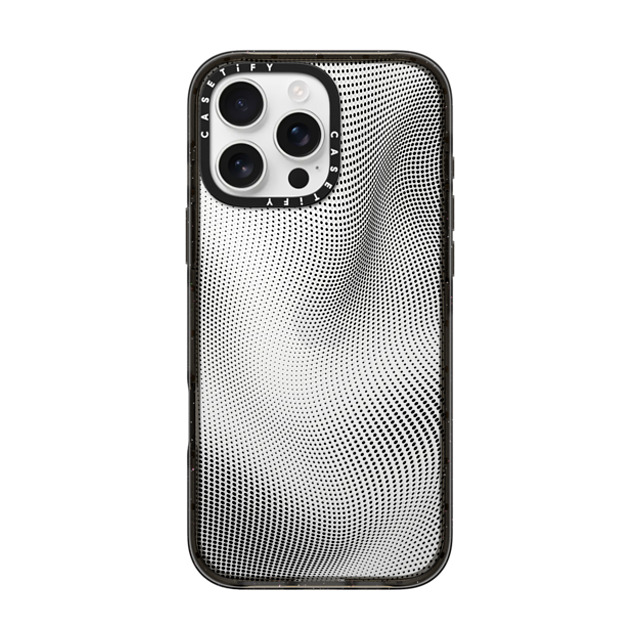 CASETiFY iPhone 16 Pro Max ケース ブラック インパクトケース Halftone Case casetify