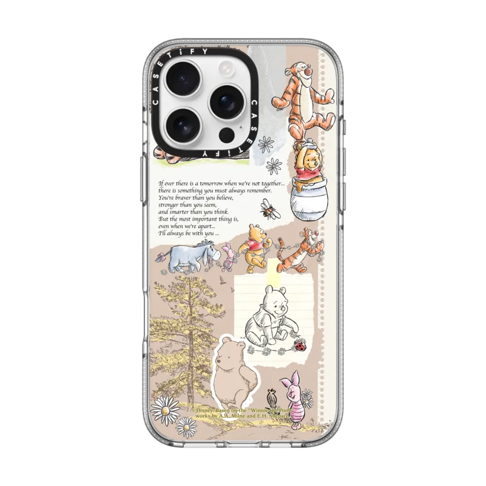 Clear iPhone 16 Pro Max Case MagSafe Compatible - Vintage Collage Case