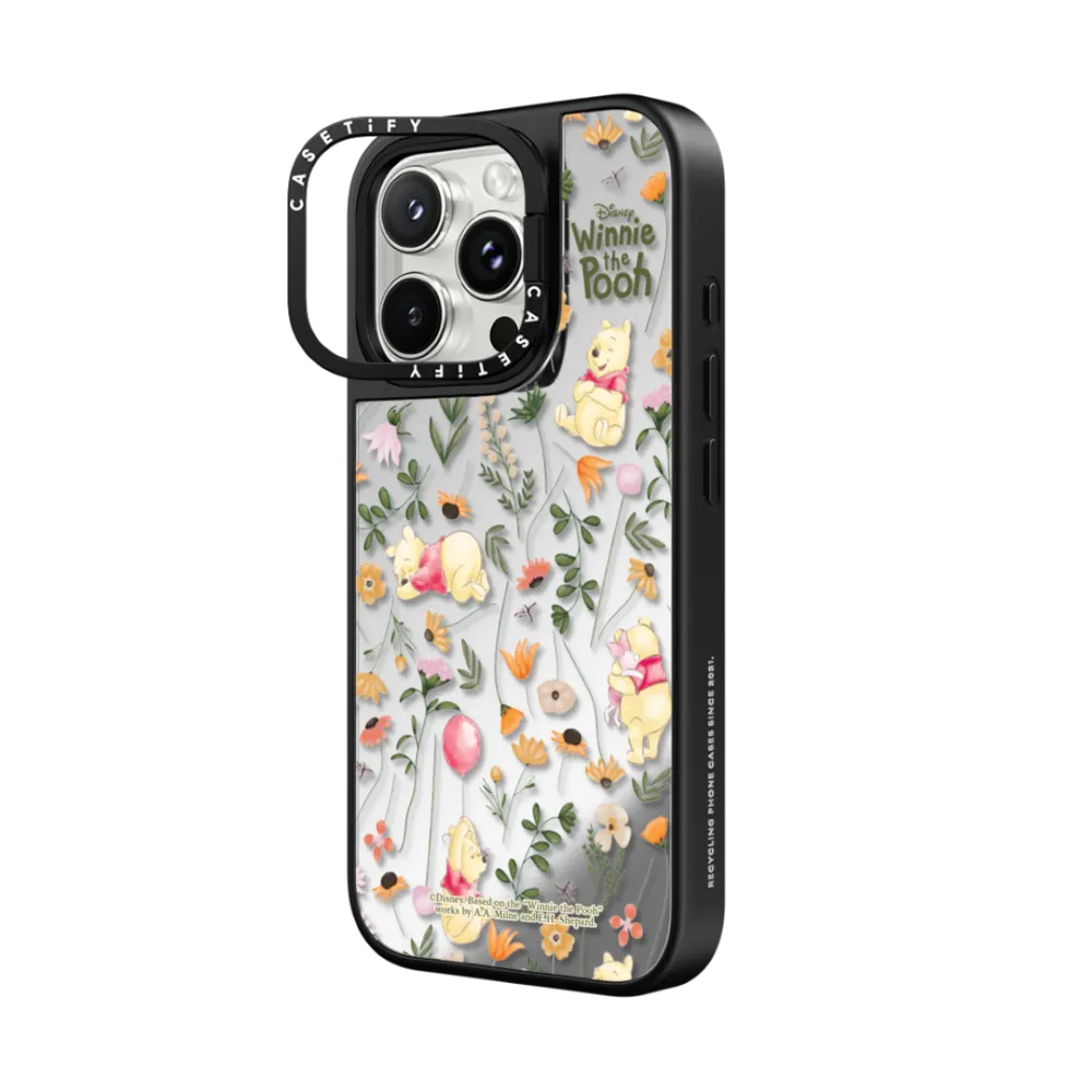 Mirror Ring Stand iPhone 16 Pro Max Case MagSafe Compatible - Vintage Floral Case