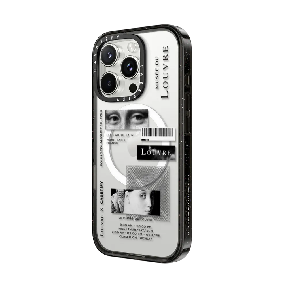 Impact iPhone 16 Pro Max Case MagSafe Compatible - Louvre monochromatique Case