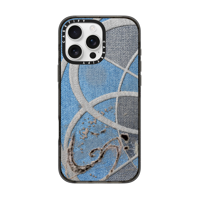 CASETiFY iPhone 16 Pro Max ケース ブラック インパクトケース MagSafe対応 Surrealism Surrealism Cyber Denim Father's Day CASETiFY iPhone 16 Pro Max ケース ブラック インパクトケース MagSafe対応 Surrealism Surrealism Cyber Denim Father's Day