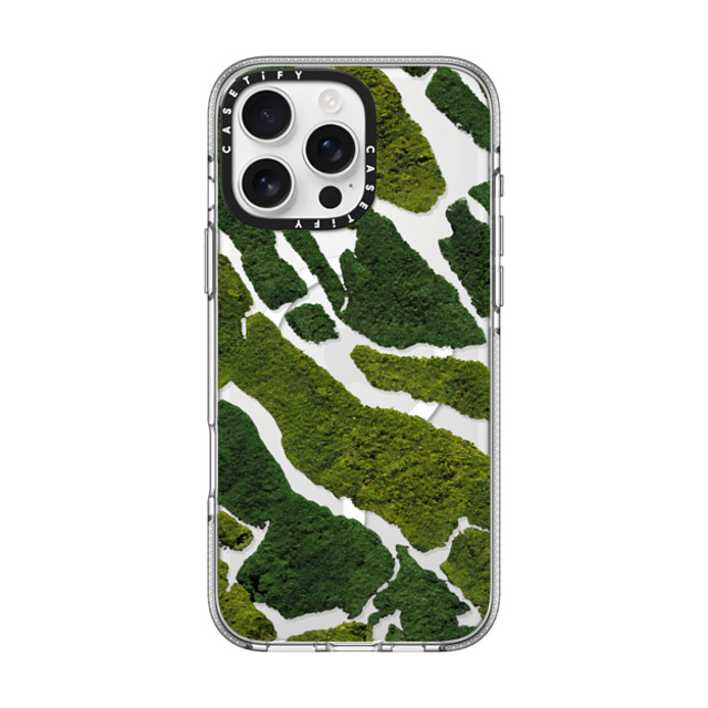 CASETiFY iPhone 16 Pro Max ケース クリア クリア ケース MagSafe対応 nature Moss Camo