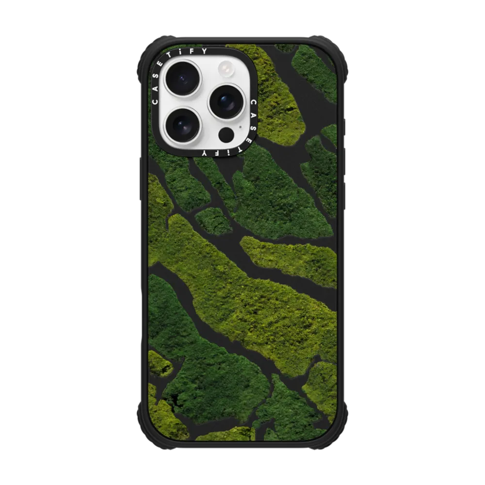 Ultra Impact iPhone 16 Pro Max Case MagSafe Compatible - Moss Camo