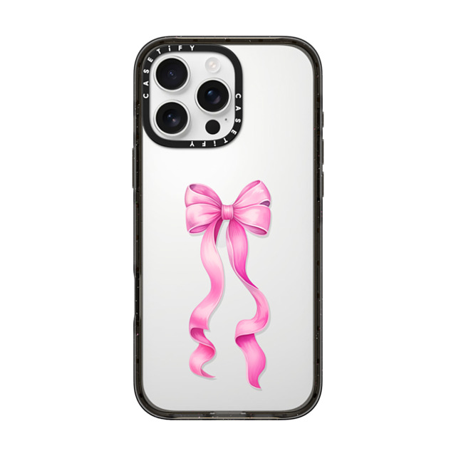 CASETiFY iPhone 16 Pro Max ケース ブラック インパクトケース Y2K Put A Bow On It