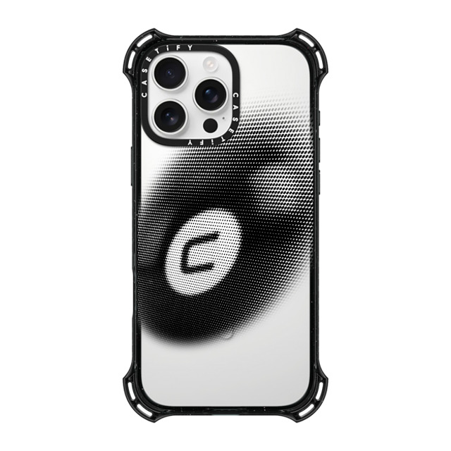 CASETiFY iPhone 16 Pro Max ケース ブラック バウンスケース Sport 8-Ball