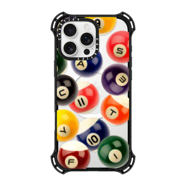 CASETiFY iPhone 16 Pro Max ケース ブラック バウンスケース Sport Billiard