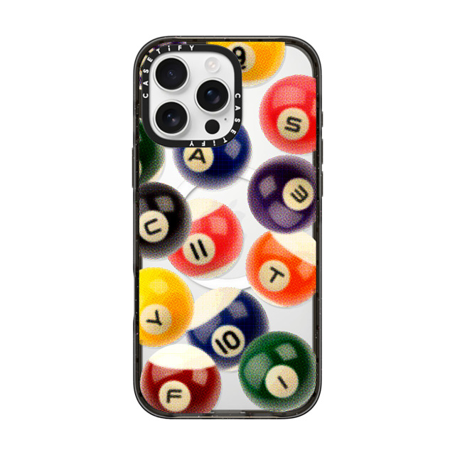 CASETiFY iPhone 16 Pro Max ケース ブラック インパクトケース MagSafe対応 Sport Billiard