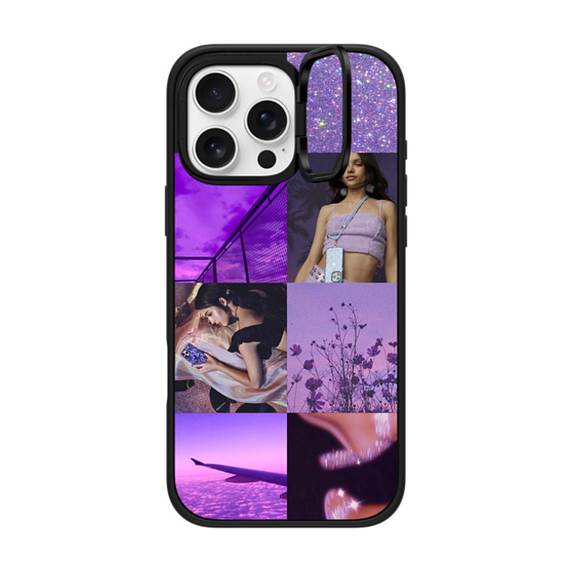 CASETiFY iPhone 16 Pro Max ケース マットブラック インパクトリングスタンドケース MagSafe対応 Custom Photo Grid Case casetify