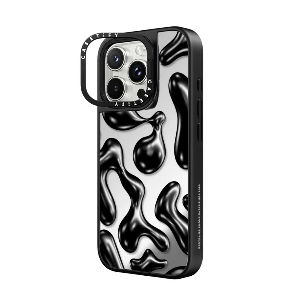 Mirror Ring Stand iPhone 16 Pro Max Case MagSafe Compatible - Liquid Groovy