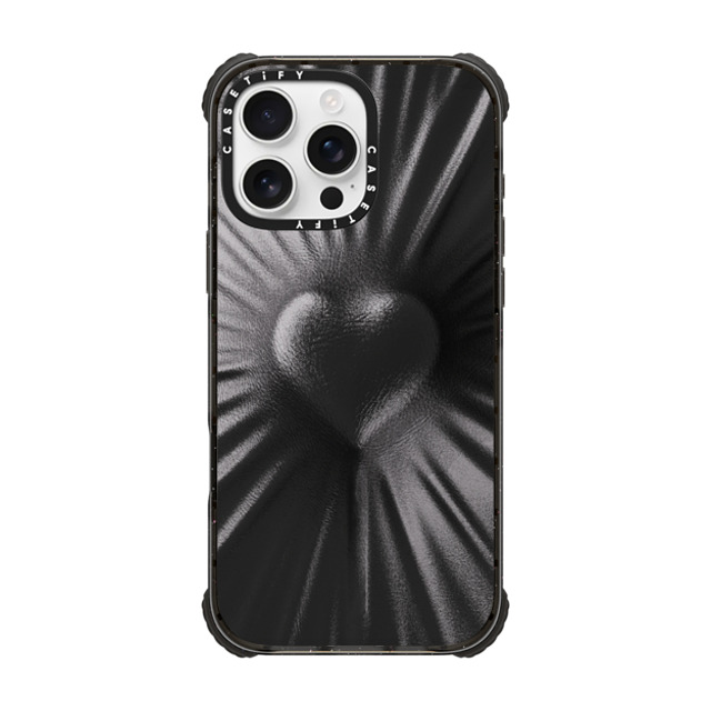 CASETiFY iPhone 16 Pro Max Case ブラック ウルトラ インパクトケース MagSafe 対応 Y2K Y2K Leather Heart Mother's Day CASETiFY iPhone 16 Pro Max Case ブラック ウルトラ インパクトケース MagSafe 対応 Y2K Y2K Leather Heart Mother's Day