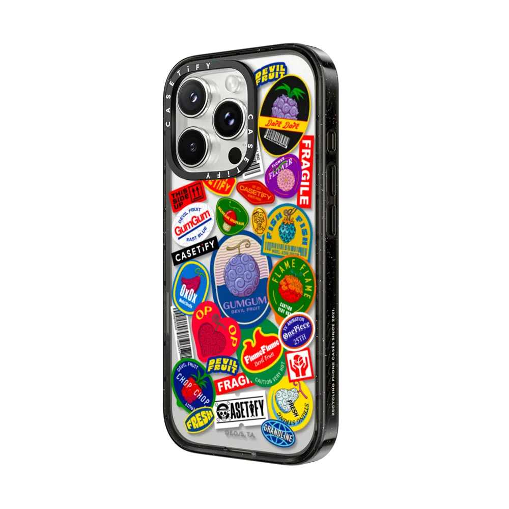 Impact iPhone 16 Pro Max Case - Devil Fruits Label Sticker Case