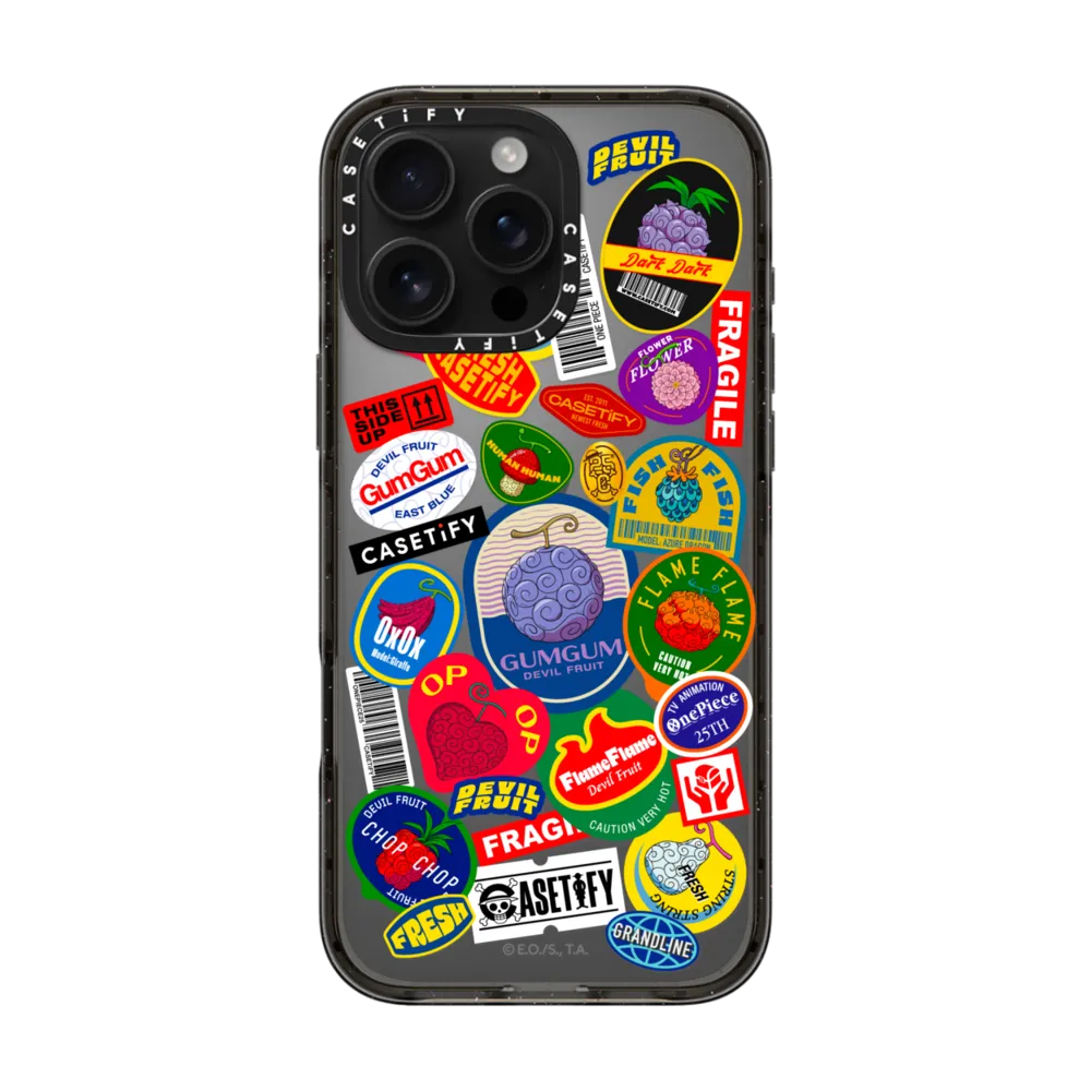 Impact iPhone 16 Pro Max Case - Devil Fruits Label Sticker Case