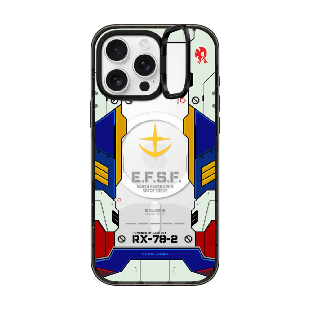 Impact Ring Stand iPhone 16 Pro Max Case MagSafe Compatible - RX-78-2 Gundam Armour Case