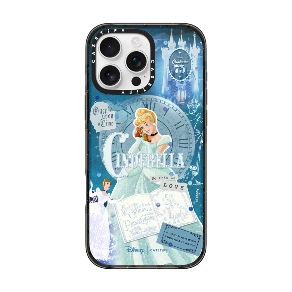 MagSafe 兼容強悍防摔手機殼 - Cinderella's 75th Vintage Scrapbook Case