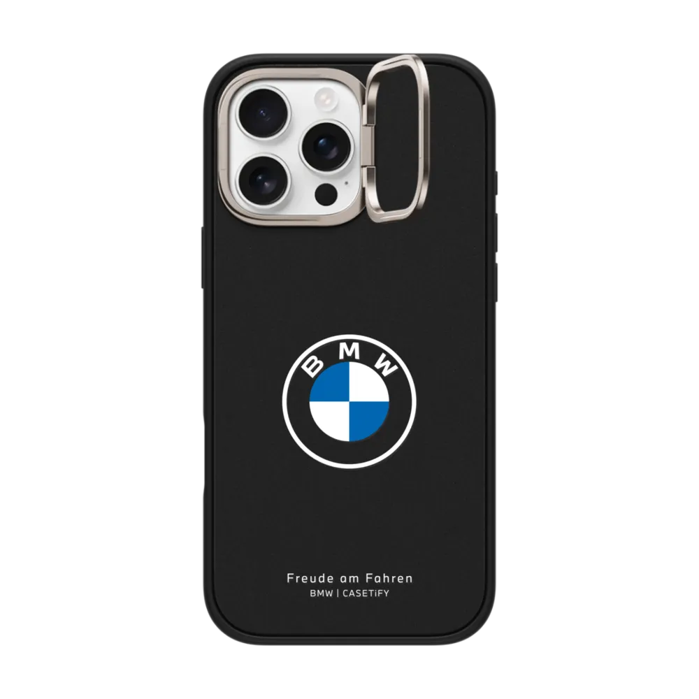 Impact Ring Stand iPhone 16 Pro Max Case MagSafe Compatible - BMW Collectible Aluminium Ring Stand Case