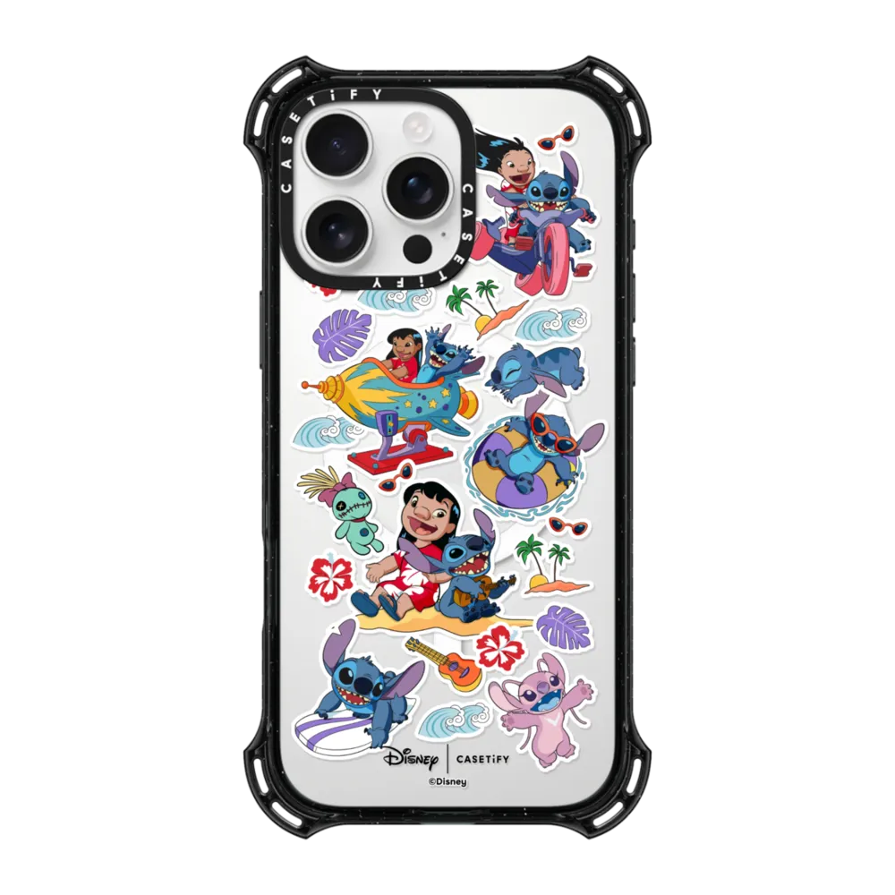 Bounce iPhone 16 Pro Max Case MagSafe Compatible - Lilo & Stitch Sticker Case