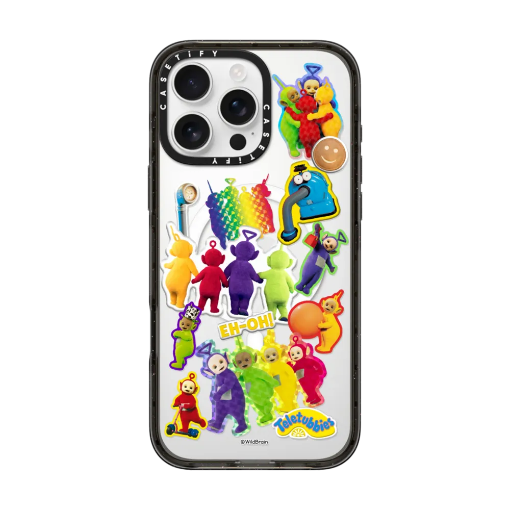 Impact iPhone 16 Pro Max Case MagSafe Compatible - Teletubbies Stickers Case