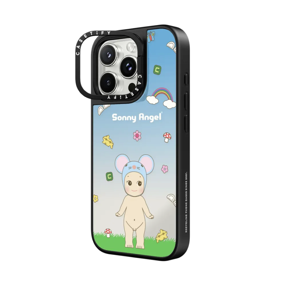 Mirror Ring Stand iPhone 16 Pro Max Case MagSafe Compatible - World of Sonny Angel Case - Mouse