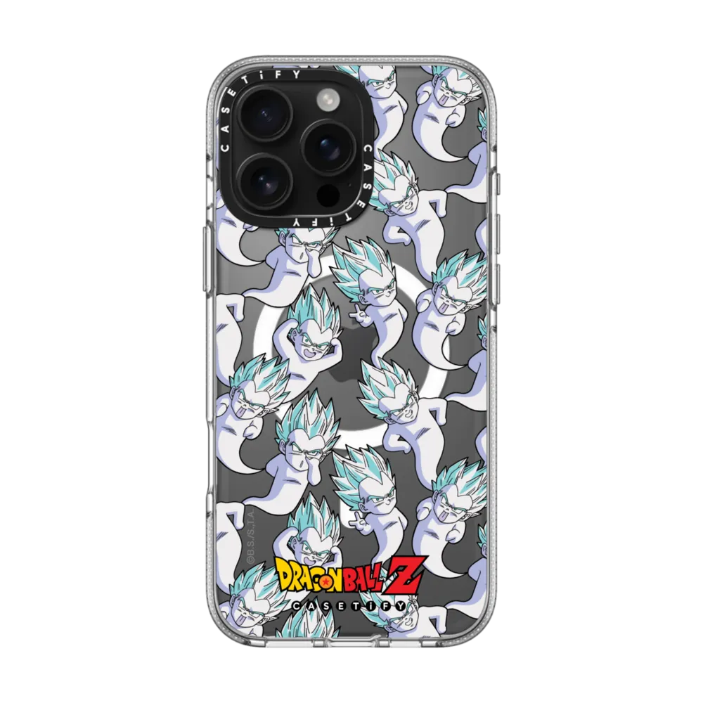 Clear iPhone 16 Pro Max Case MagSafe Compatible - GOTENKS : SUPER GHOST KAMIKAZE ATTACK Pattern Case