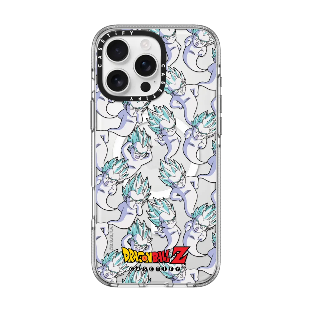 Clear iPhone 16 Pro Max Case MagSafe Compatible - GOTENKS : SUPER GHOST KAMIKAZE ATTACK Pattern Case