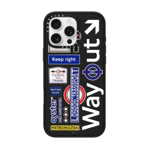 iPhone 16 Pro Max - Underground Wayfinding Symbol Sticker Phone Case