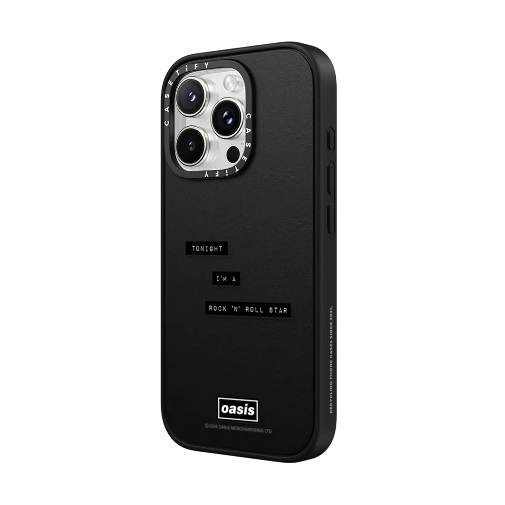 Impact iPhone 16 Pro Max Case MagSafe Compatible - Rock 'N' Roll Star Lyric Case
