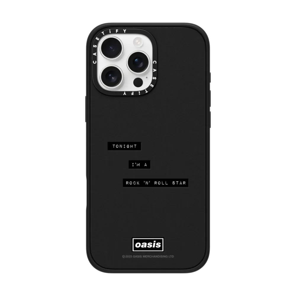 Impact iPhone 16 Pro Max Case MagSafe Compatible - Rock 'N' Roll Star Lyric Case