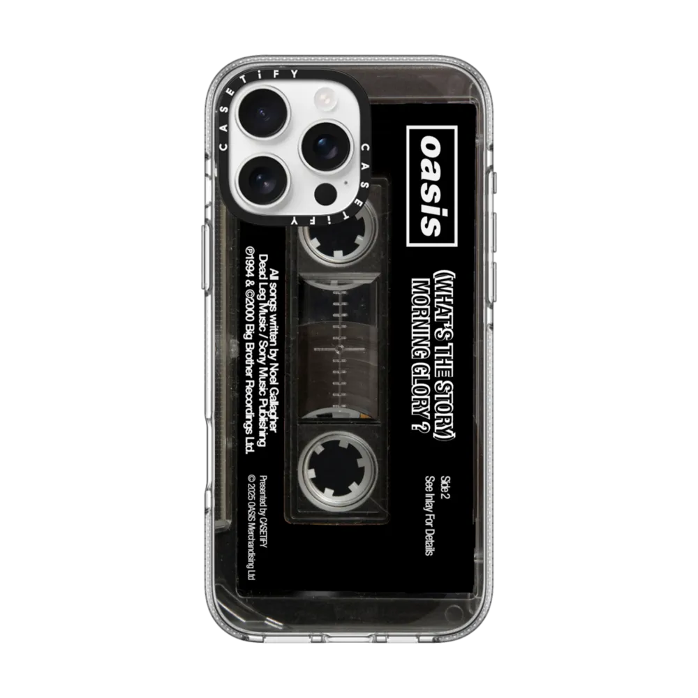 Impact Clear iPhone 16 Pro Max Case MagSafe Compatible - Cassette of Oasis Case