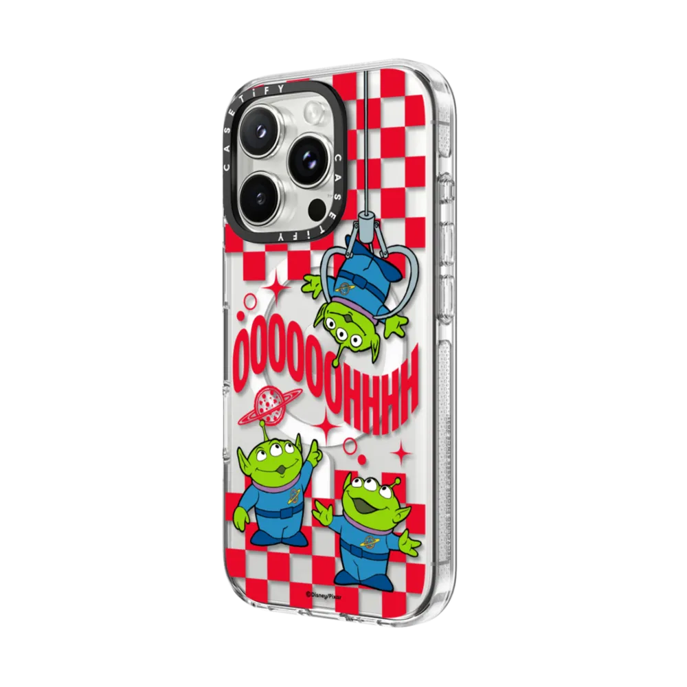 Impact Clear iPhone 16 Pro Max Case MagSafe Compatible - Toy Story OOOOOOHHHH Aliens Case