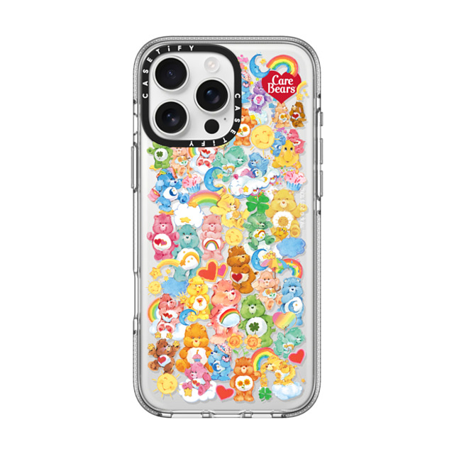 �P�A�x�A x CASETiFY iPhone 16 Pro Max Case �N���A �C���p�N�g �N���A�P�[�X MagSafe�Ή� Care Bears Nostalgia Sticker Case