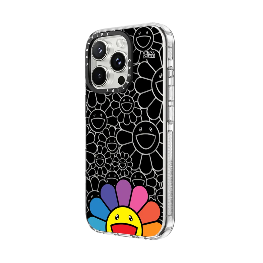 Impact Clear iPhone 16 Pro Max Case MagSafe Compatible - SMILE (RAINBOW) PHONE CASE