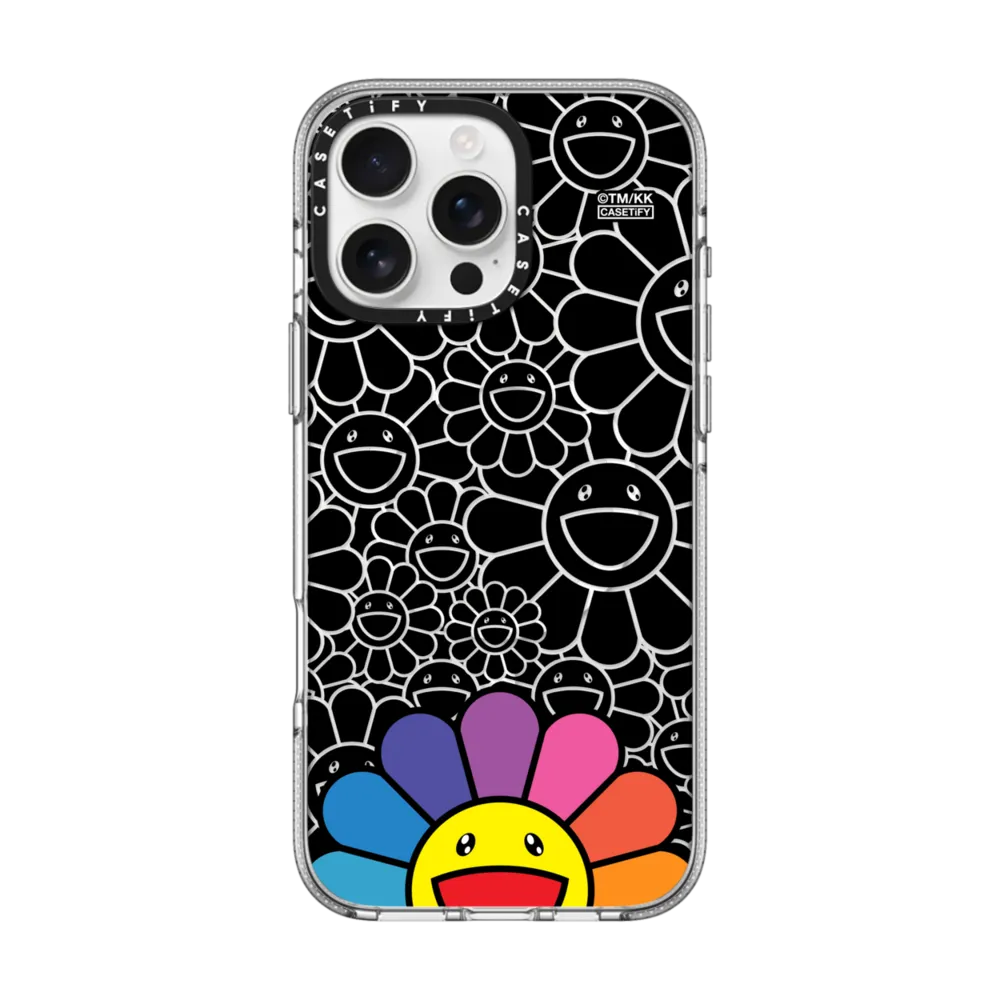 Impact Clear iPhone 16 Pro Max Case MagSafe Compatible - SMILE (RAINBOW) PHONE CASE