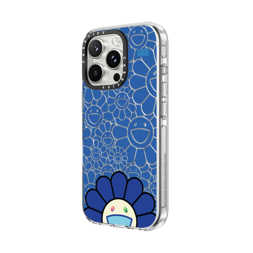 Impact Clear iPhone 16 Pro Max Case MagSafe Compatible - SMILE (BLUE) PHONE CASE