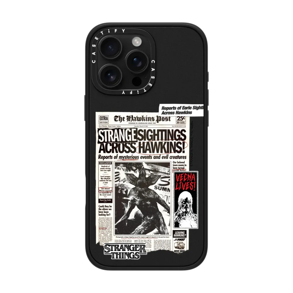 Impact iPhone 17 Pro Max Case MagSafe Compatible - Stranger Things Hawkins Post Collage Case