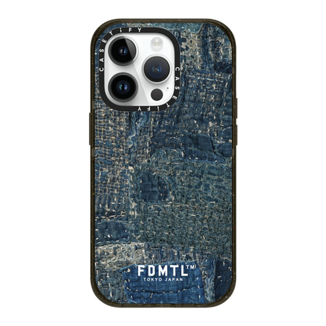FDMTL x CASETiFY iPhone 14 Pro �P�[�X �u���b�N �C���p�N�g�P�[�X MagSafe�Ή� Indigo Boro Type-A Case