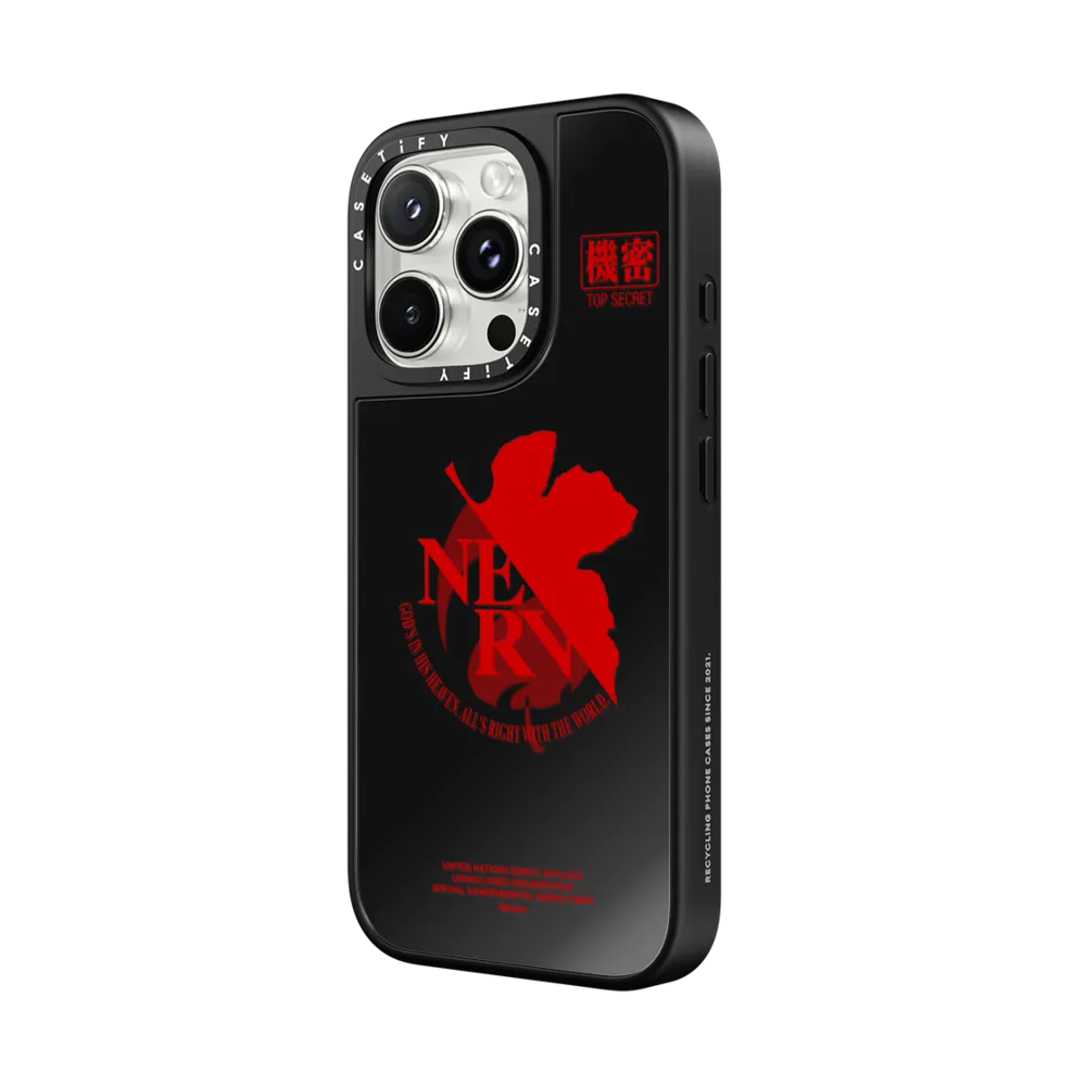 Mirror iPhone 16 Pro Max Case MagSafe Compatible - NERV Logo Case