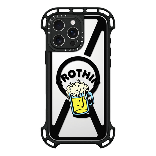 CASETiFY iPhone 16 Pro Max Case Black Ultra Bounce Case MagSafe Compatible Frothin casetify