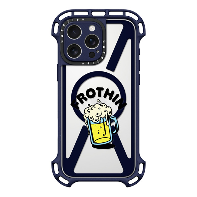 CASETiFY iPhone 16 Pro Max Case Indigo Ultra Bounce Case MagSafe Compatible Frothin casetify