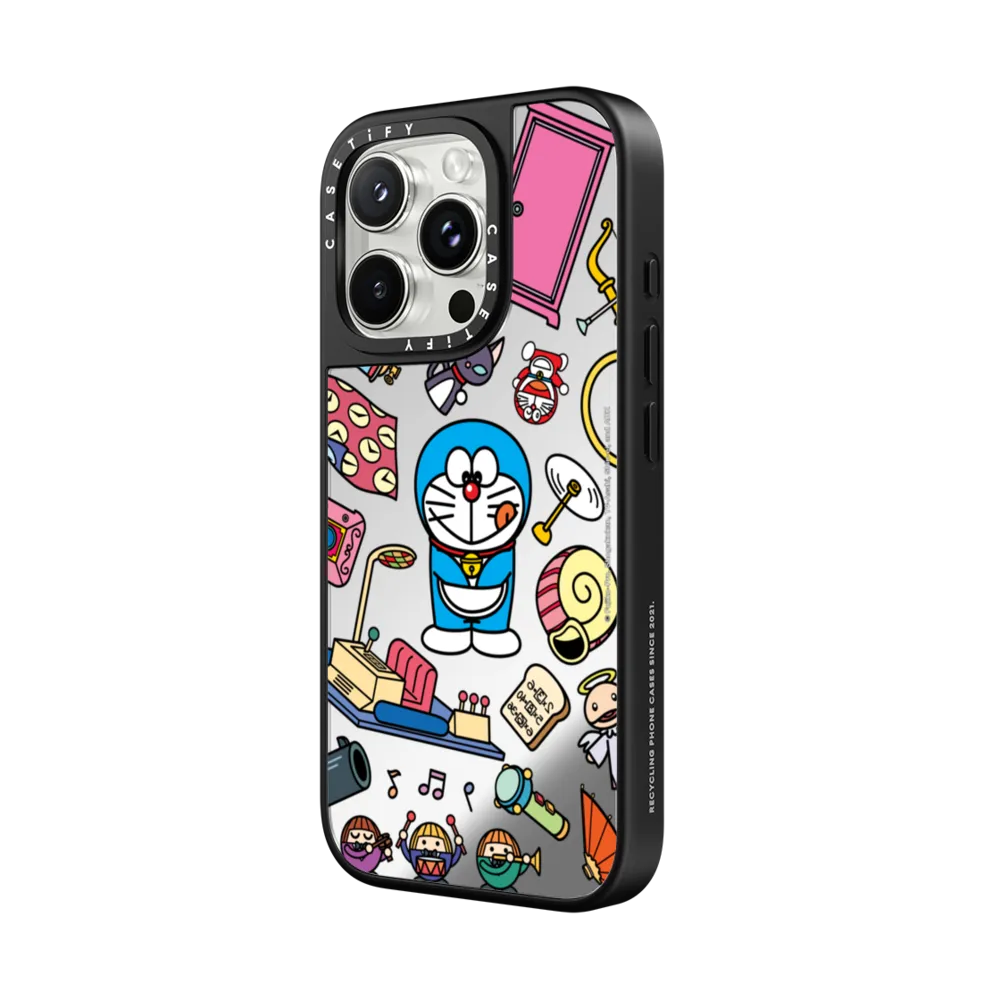 Mirror iPhone 16 Pro Max Case MagSafe Compatible - Doraemon Secret Gadgets Case
