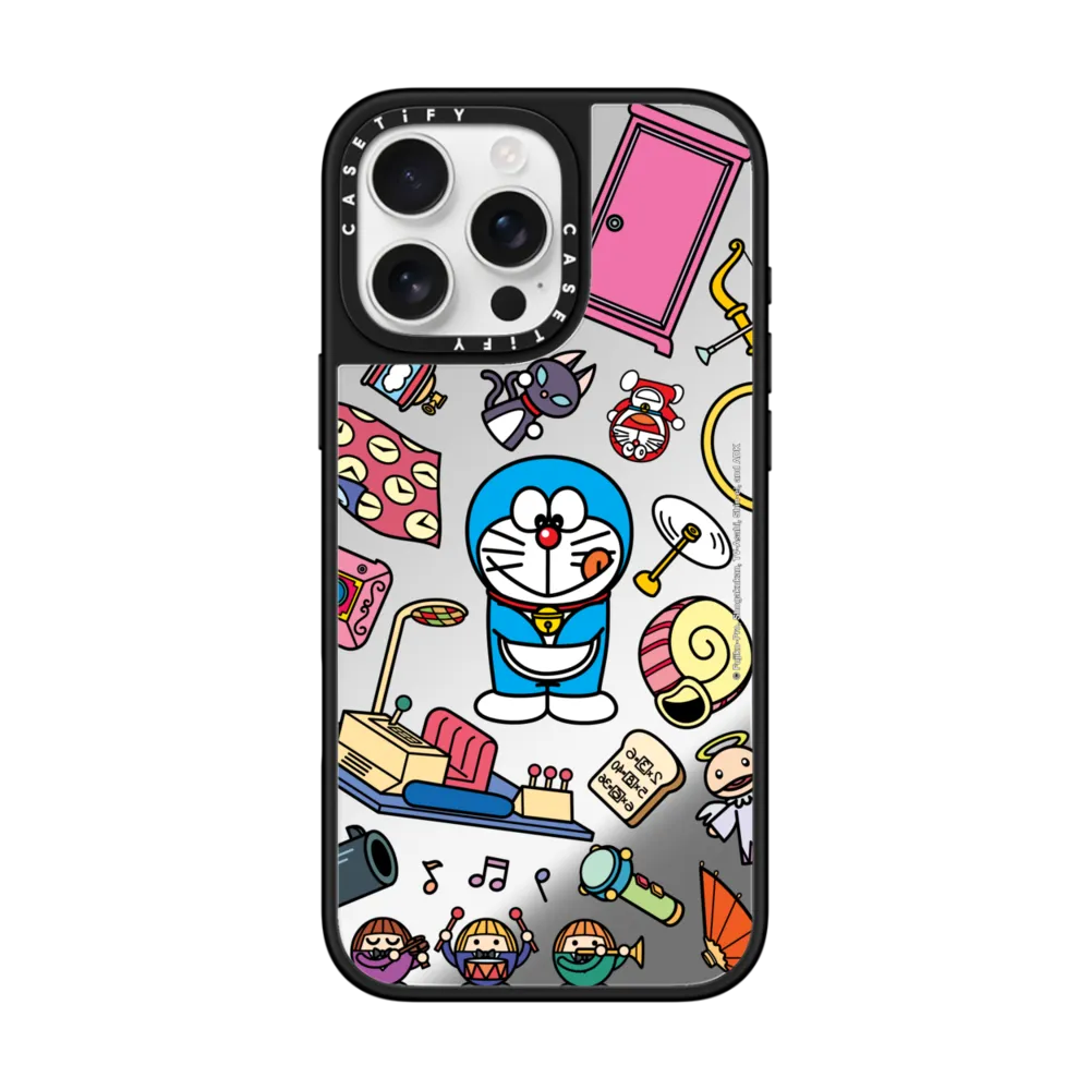 Mirror iPhone 16 Pro Max Case MagSafe Compatible - Doraemon Secret Gadgets Case