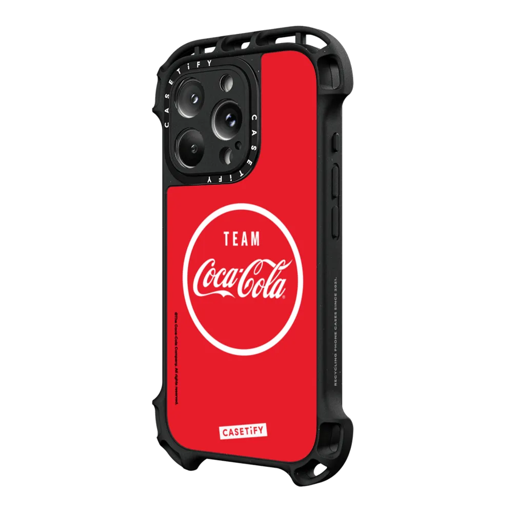 Ultra Bounce iPhone 16 Pro Max Case MagSafe Compatible - Classic Team Coca-Cola Phone Case