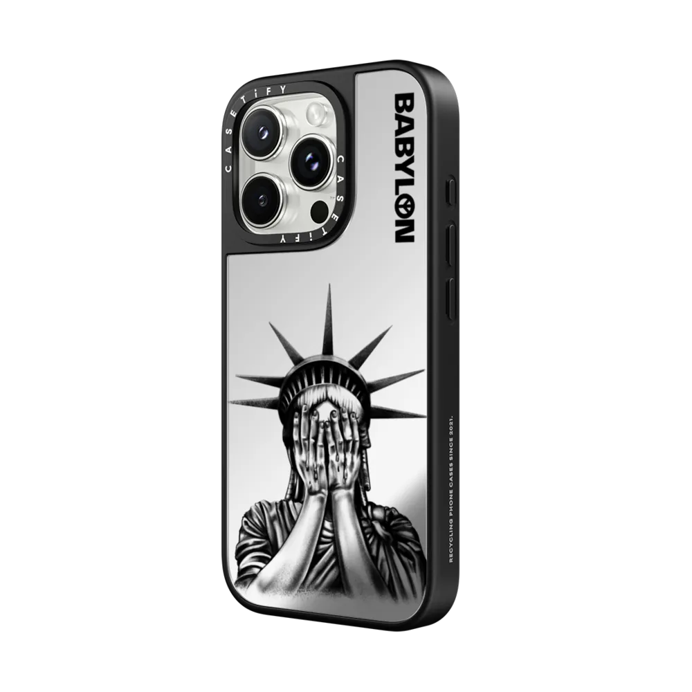 Mirror iPhone 16 Pro Max Case MagSafe Compatible - Babylon Statue Case