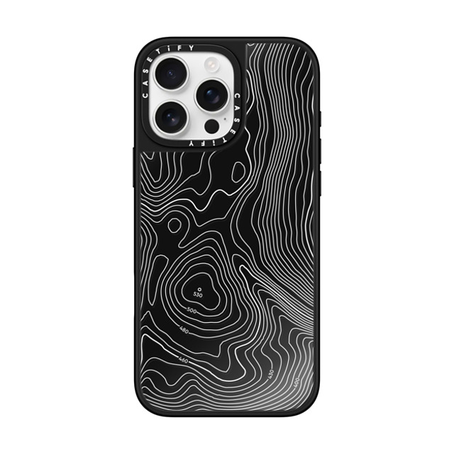 CASETiFY iPhone 16 Pro Max Case Black on Black ミラーケース MagSafe対応 nature,Pattern nature,Pattern Topography Map Father's Day CASETiFY iPhone 16 Pro Max Case Black on Black ミラーケース MagSafe対応 nature,Pattern nature,Pattern Topography Map Father's Day