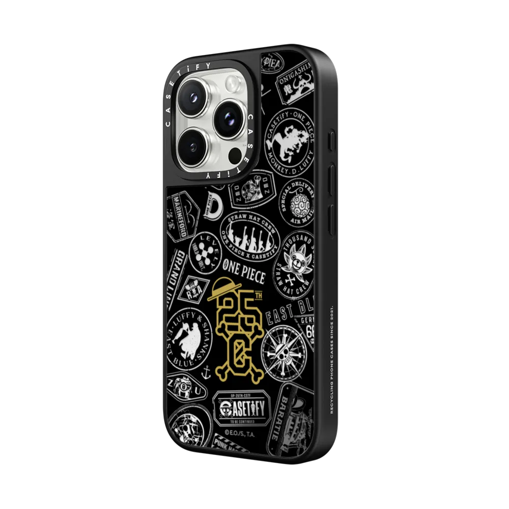 Mirror iPhone 16 Pro Max Case MagSafe Compatible - ONE PIECE 25th Chronicle Stamp Case