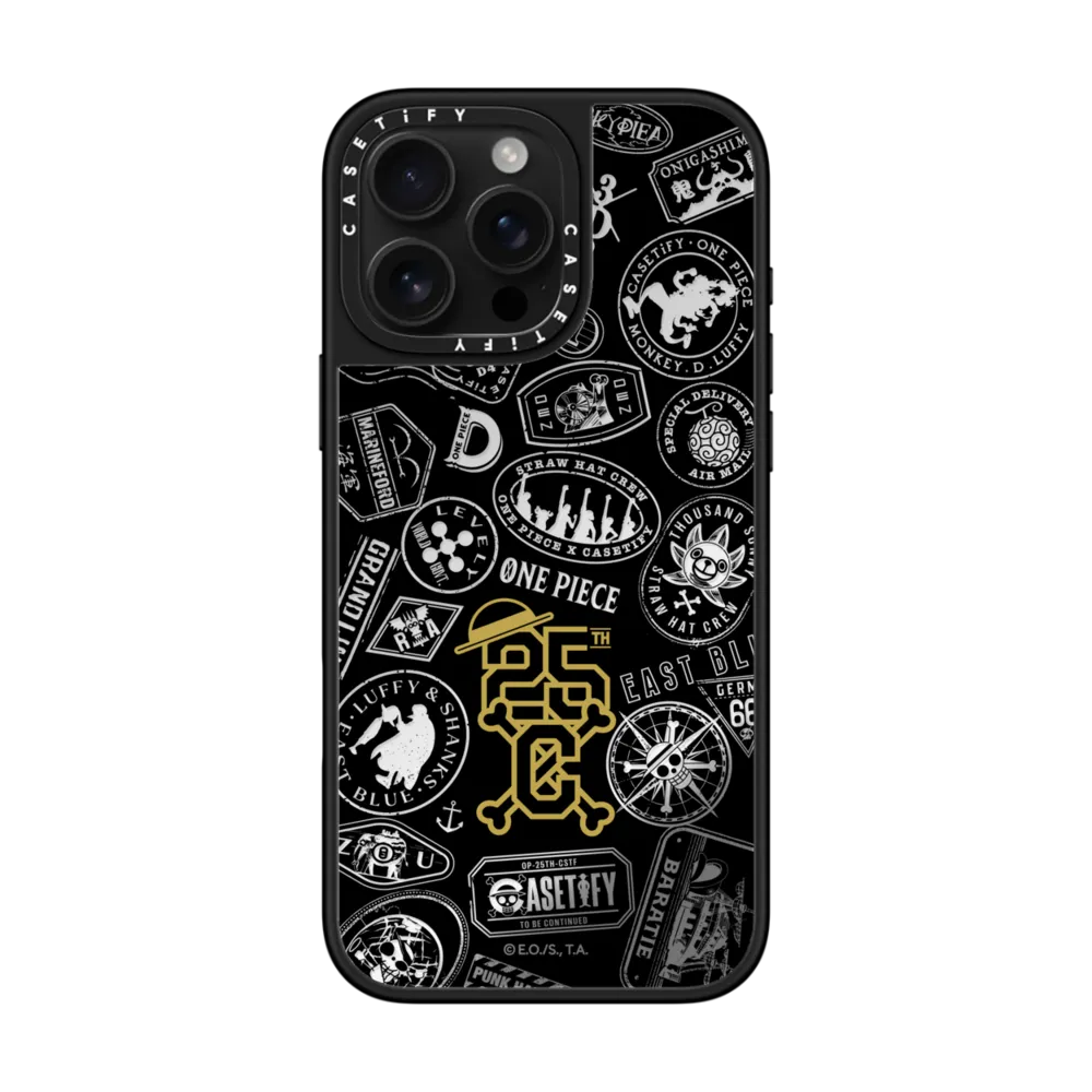 Mirror iPhone 16 Pro Max Case MagSafe Compatible - ONE PIECE 25th Chronicle Stamp Case