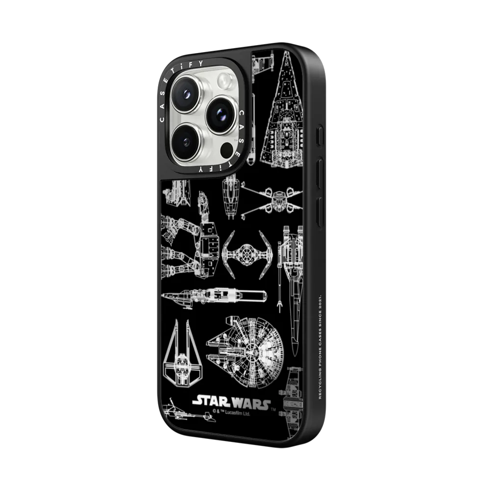 Mirror iPhone 16 Pro Max Case MagSafe Compatible - Star Wars™ Aircrafts Pattern Case