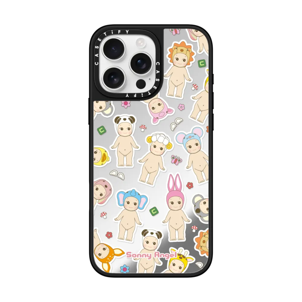 Mirror iPhone 16 Pro Max Case MagSafe Compatible - Sonny Angel Sticker Case