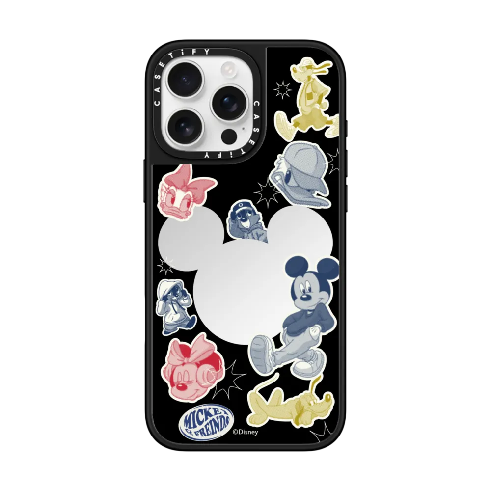 Mirror iPhone 16 Pro Max Case MagSafe Compatible - Mickey Mouse Frame Mirror Case