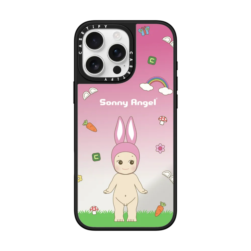 Mirror iPhone 16 Pro Max Case MagSafe Compatible - World of Sonny Angel Case - Rabbit