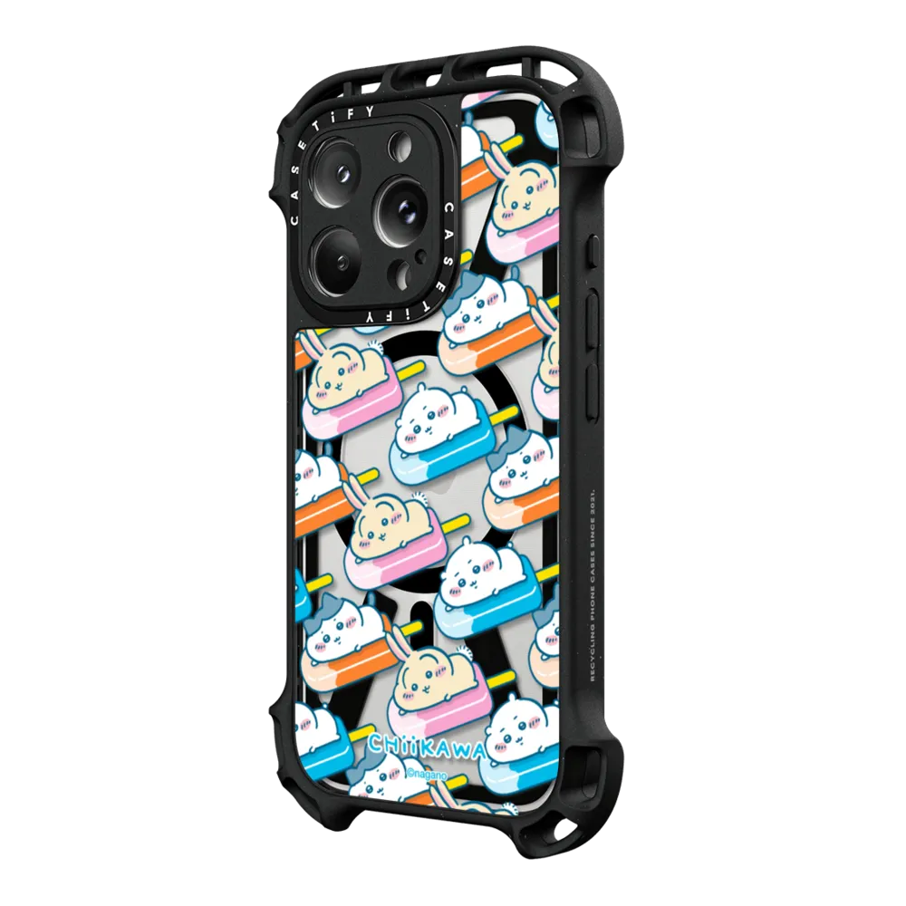Ultra Bounce iPhone 16 Pro Max Case MagSafe Compatible - Chiikawa Chillin' Trio Ice Pop Case